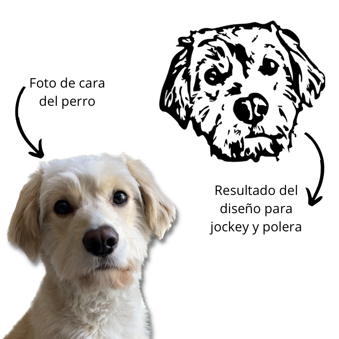 Polera para niñ@ personalizada con la cara de su peludito 🐾+ Foto impresa de REGALO
