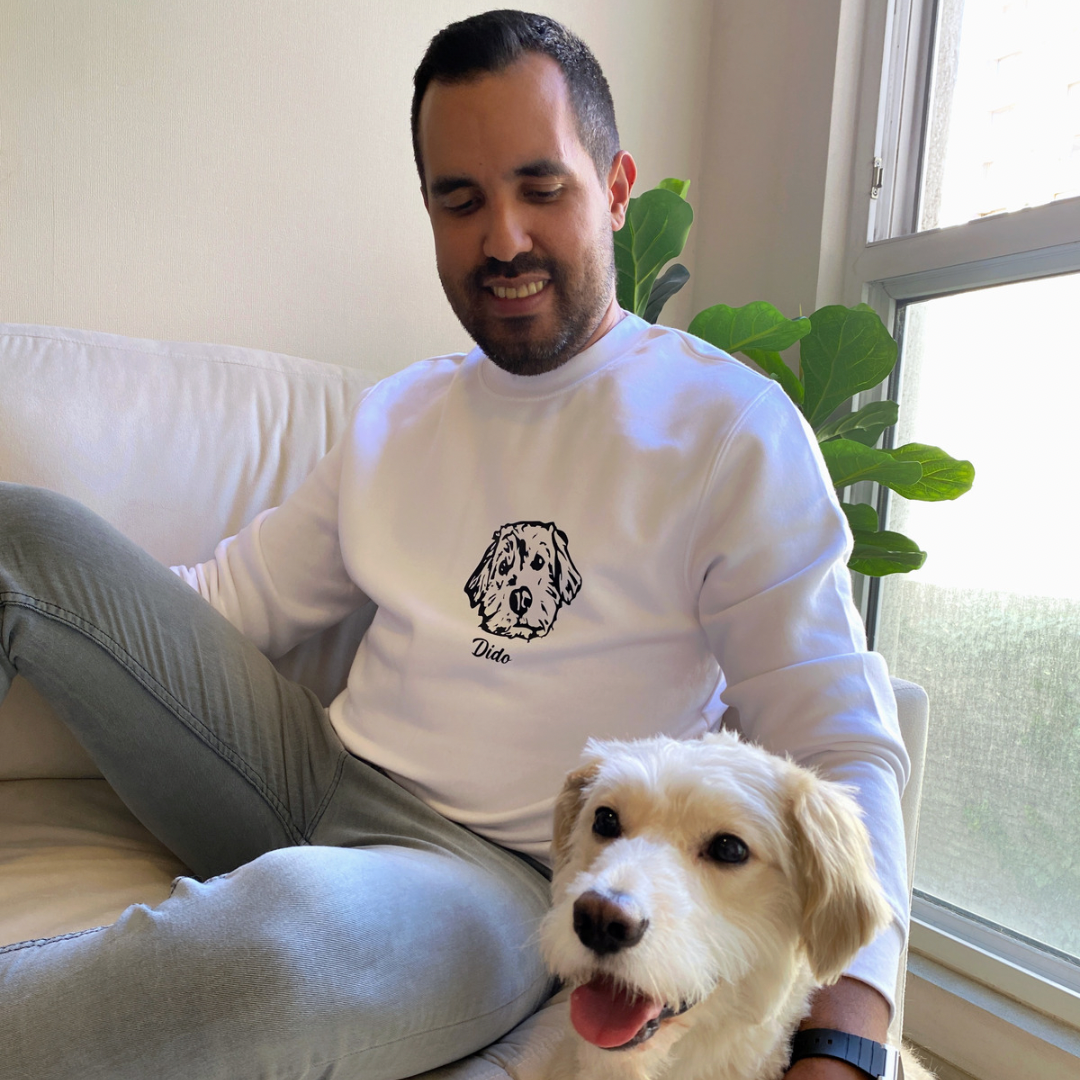 Polerón con la cara de tu perrito o gato + Foto impresa de REGALO + Envío GRATIS (Unisex)