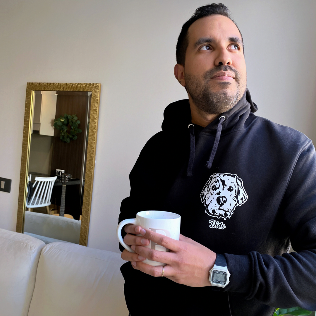 Polerón hoodie personalizado con la cara de tu peludito 🐾 | Foto impresa de regalo (Unisex)