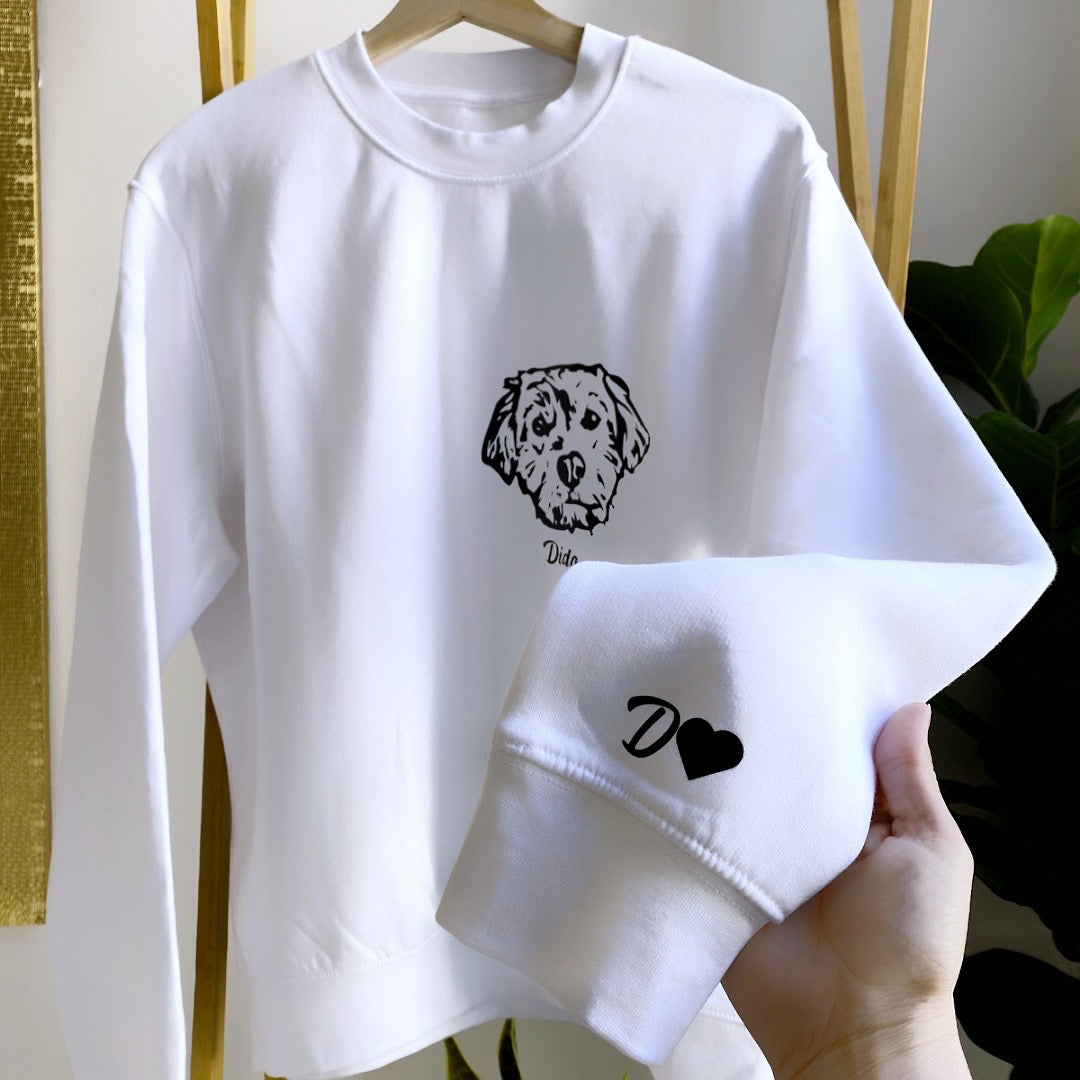 Polerón con la cara de tu perrito o gato + Foto impresa de REGALO + Envío GRATIS (Unisex)