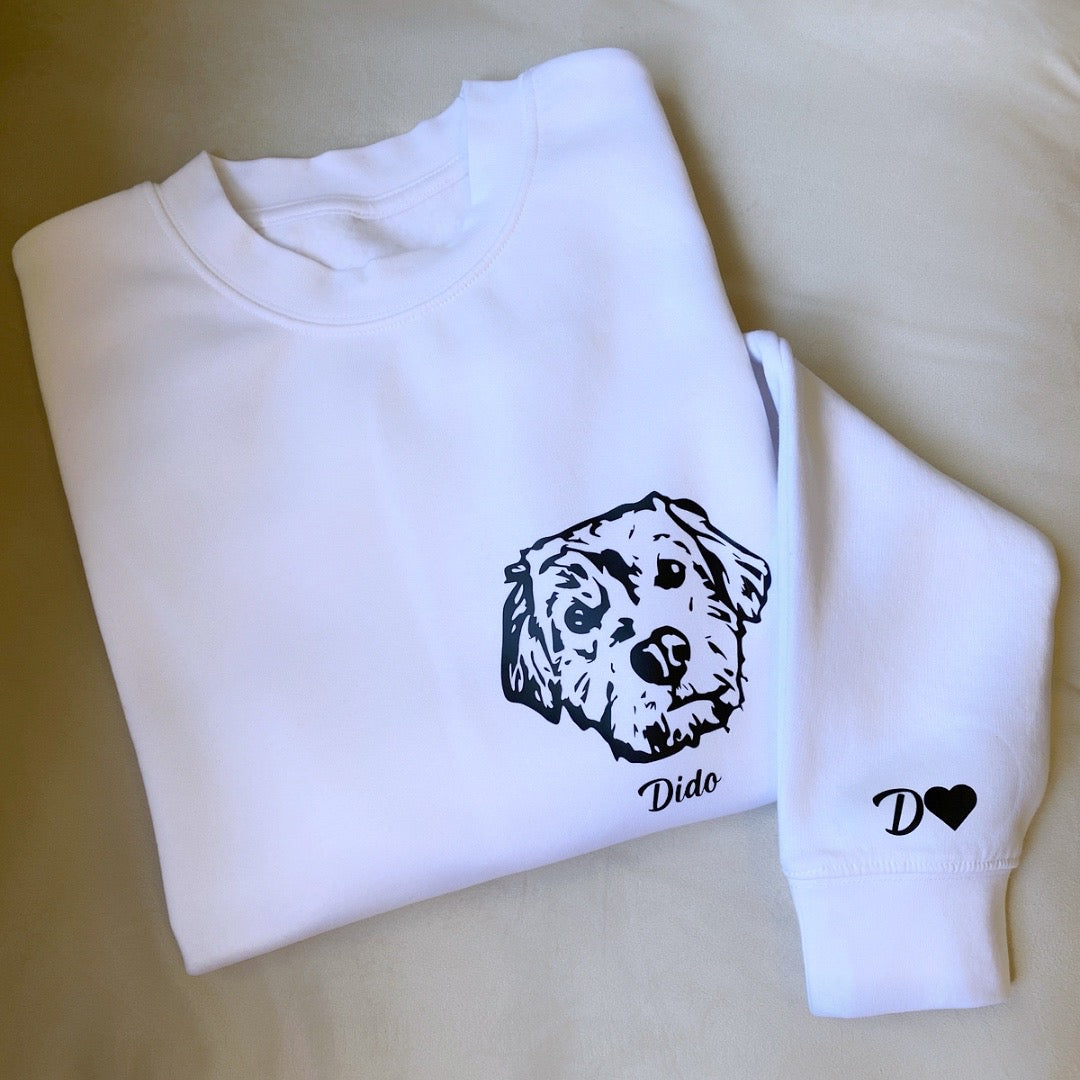 Polerón con la cara de tu perrito o gato + Foto impresa de REGALO + Envío GRATIS (Unisex)