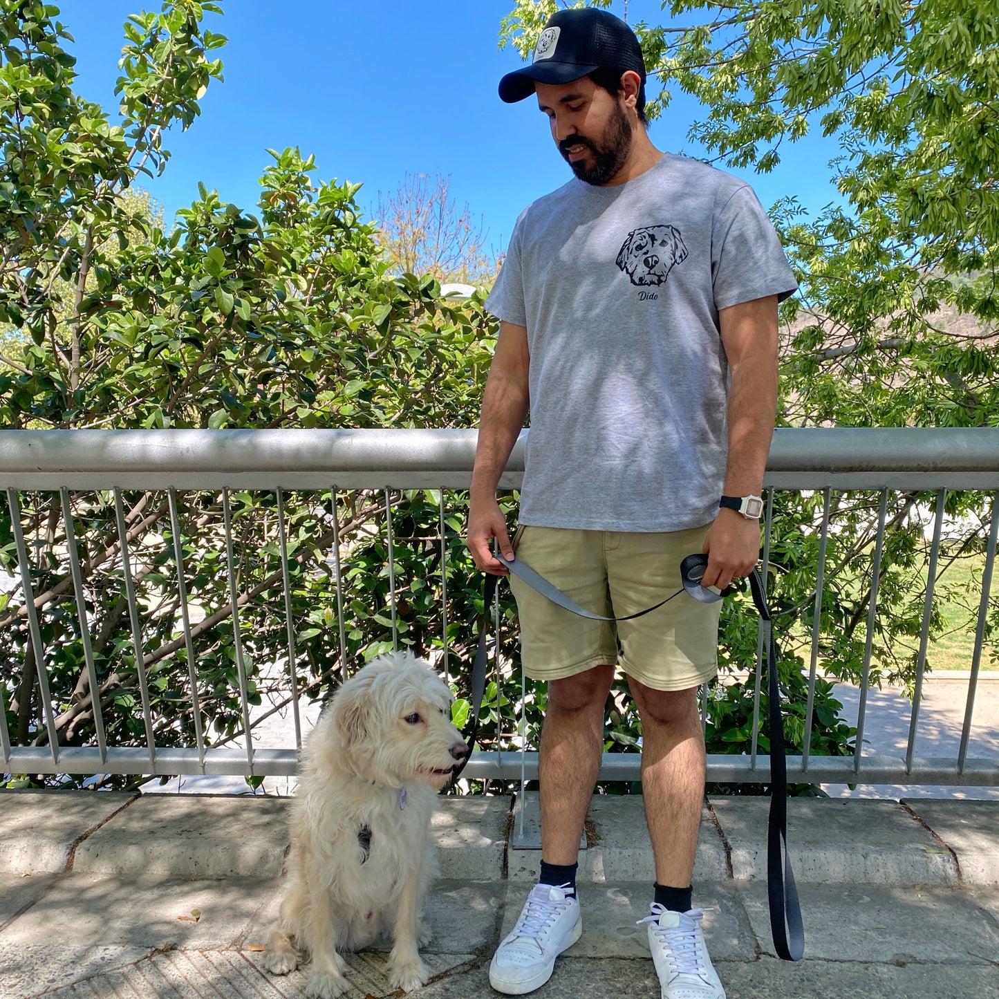 Polera con la cara de tu perro o gato + Foto impresa de REGALO (Unisex)