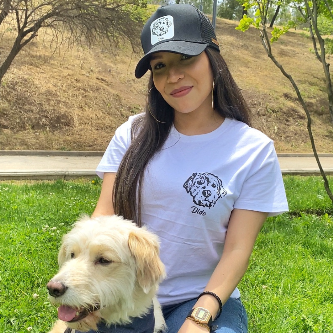 Match Polera + Gorro Con la cara de tu perro o gatito (Unisex)