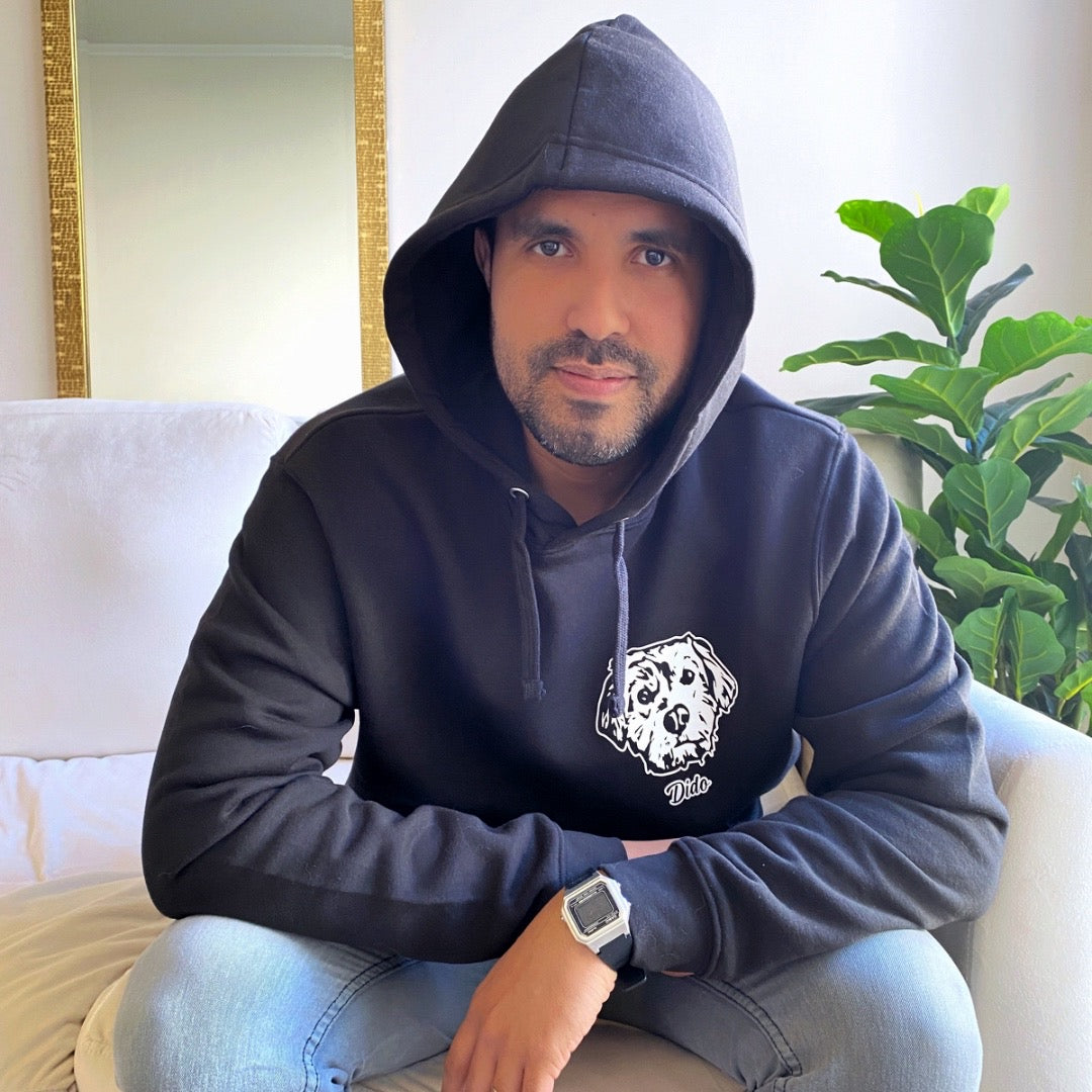 Polerón hoodie personalizado con la cara de tu peludito 🐾 | Foto impresa de regalo (Unisex)