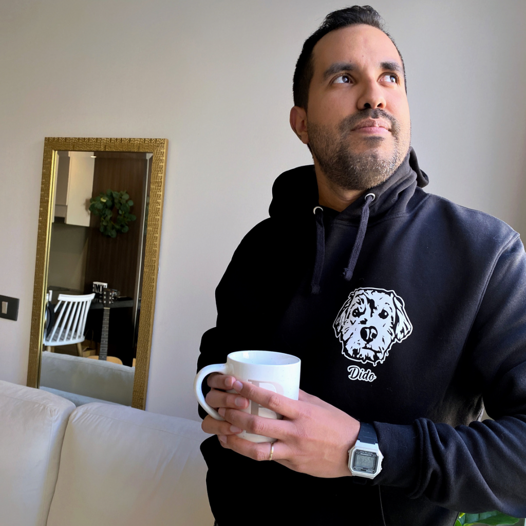 Polerón hoodie personalizado con la cara de tu peludito 🐾 | Foto impresa de regalo + Envío GRATIS (Unisex)