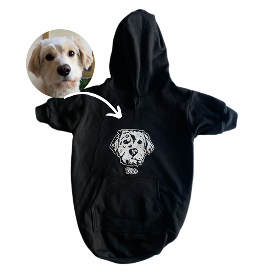 Polerón hoodie para perro con su carita 🐶🐈 (Personalizado)