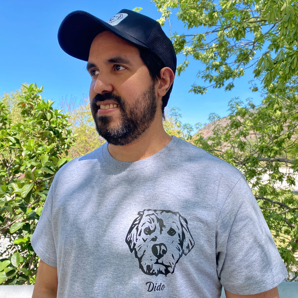 Polera con la cara de tu perro o gato + Foto impresa de REGALO (Unisex)