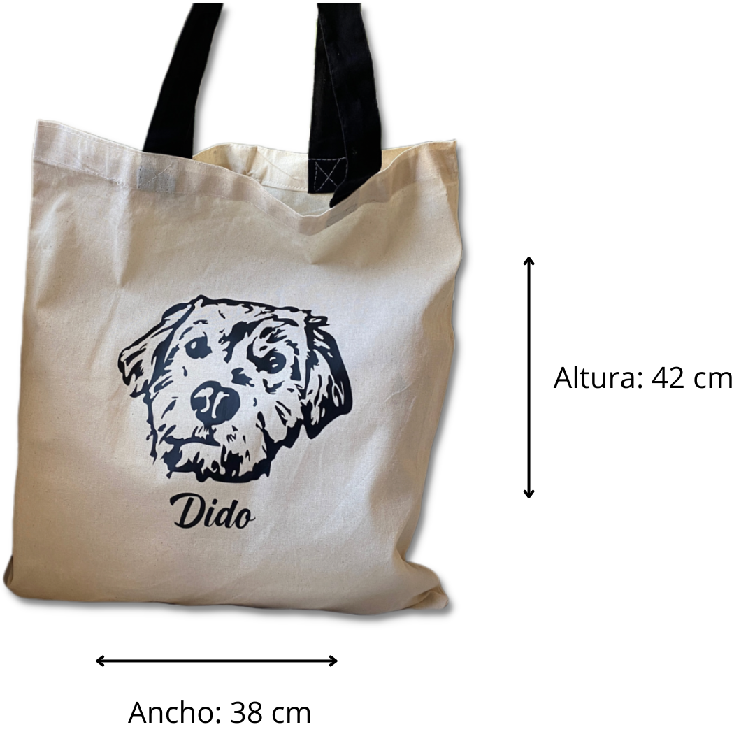 Bolsa con la cara de tu perrito o gato