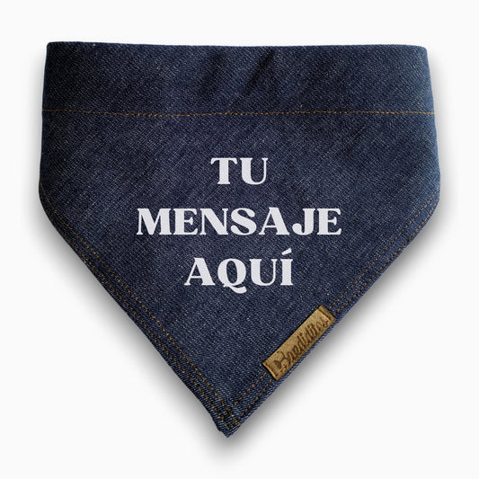 Bandana con tu propio mensaje (Personalízala)